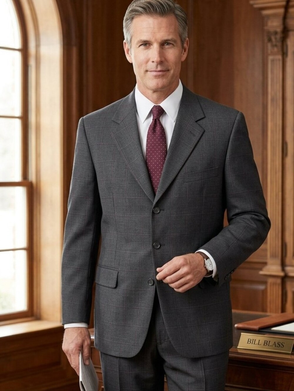 Vintage Bill Blass menswear two-piece single-breasted Suit